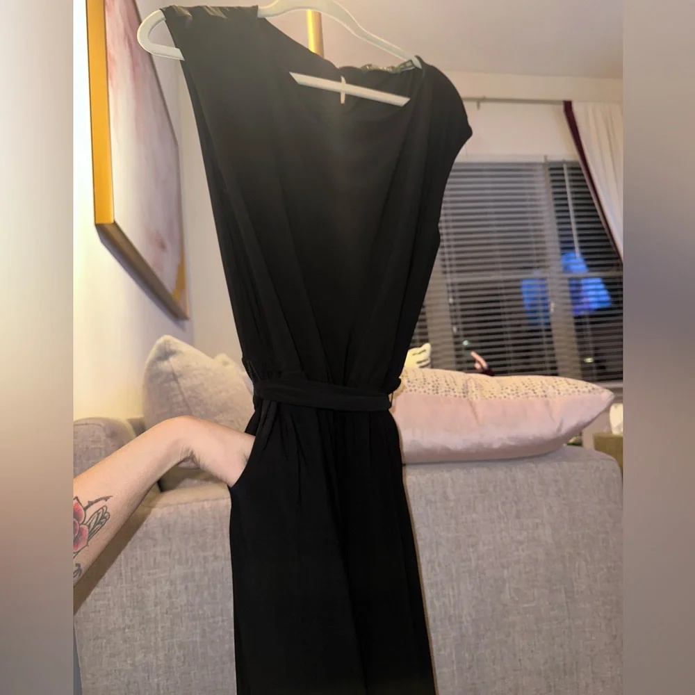 Ralph Lauren Black Tie Waist Pant Jumpsuit - Picture 8 of 13